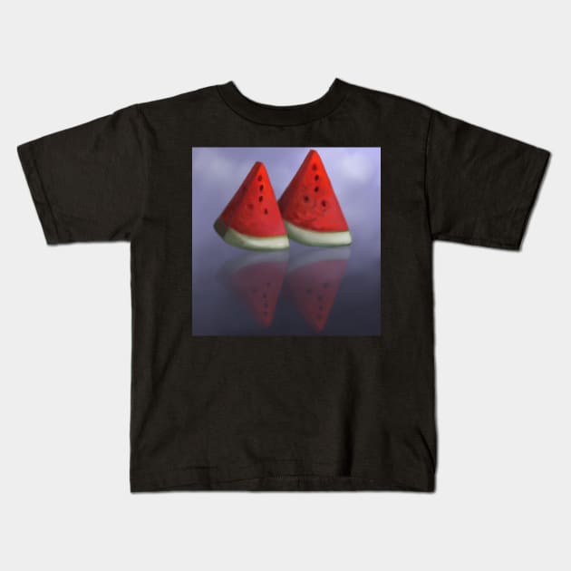 Watermelon Kids T-Shirt by Almanzart